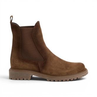 Tamaris Tamaris Dames bruine leren High Chelsea enkellaarzen - 25427-41