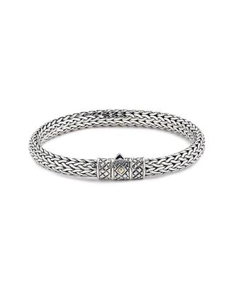 Samuel B. 18K & Silver Woven Chain Bracelet