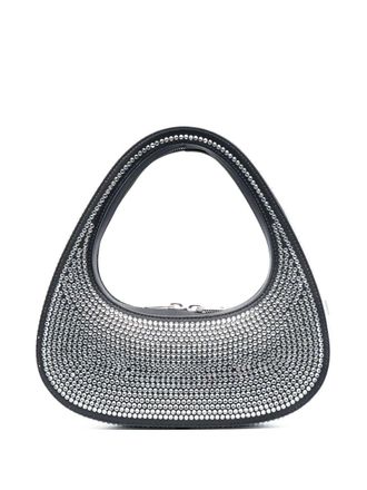 Coperni Borsa tote Swipe con strass mini - Nero