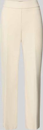 Seductive Stoffhose mit Bundfalten Modell NANETTE in Ecru, Größe 32