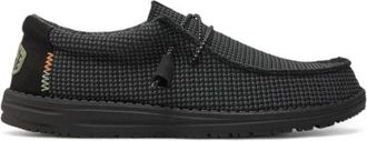 Hey Dude Sport Mesh Instap Schoenen - Heren - Veterschoenen - Zwart - 44 EU - Polyester - Schoenen