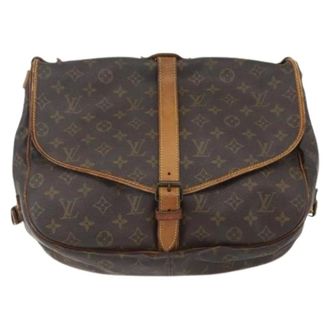 Louis Vuitton Pre-owned Cross Body Bags, unisex, Brown, Size: ONE SIZE Pre-owned Vintage Canvas Cross Body Bag