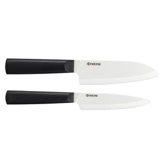 Kyocera INNOVATIONwhite 2 Piece Ceramic Knife Set in Black at Nordstrom