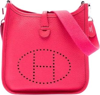 Herm&egrave;s Pre-owned Evelyne I TPM - Dames - Vintage Schoudertas - Roze - ONE Size - Leer - Vintage