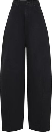 Balenciaga High Waist Barrel Twisted Jeans - Dames - Loose Fit Jeans - Zwart - W25 - Katoen - Jeans