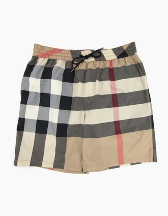 Burberry Mens Burberry Guildes Check Shorts Archive Beige - Tan - Size: 35/34/32