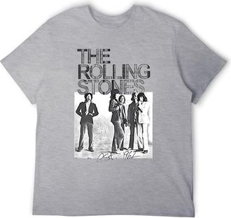 Generic Classic Rock Music Graphic Cotton Mens T-Shirt - Inspired by Iconic Rock Bands Gray-Style L