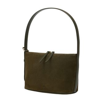 A.P.C. Womens Vera Shoulder Bag Khaki Calfskin