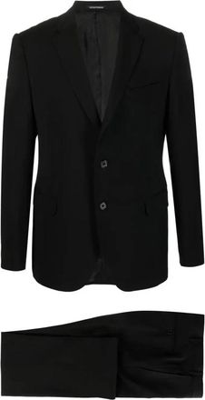 Emporio Armani Klassieke wollen pak set - Heren - Business pakken - Zwart - M - Wol - Kostuums