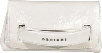 Orciani Gossip Soft Clutch - Dames - Clutches - Wit - ONE Size - Leer - Tassen