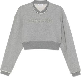 Alexander McQueen Grijze Trui Collectie - Dames - Sweatshirts - Grijs - XS - Hoodies & sweatvesten