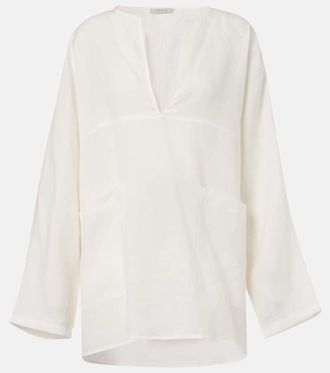 Asceno Oversized linen top