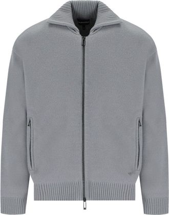 Emporio Armani CARDIGAN CON ZIP GRIGIO EMPORIO ARMANI