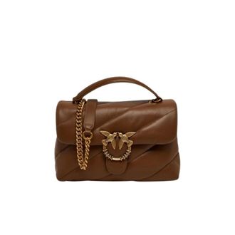 Pinko Pinko, Dames, Tassen, Bruin, Maat: ONE Size Leer