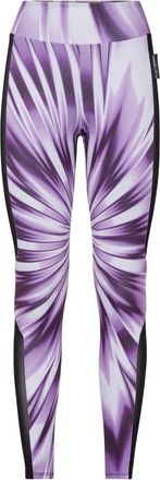 Plein Sport Broeken, Dames, Paars, XS, Polyester, Tie-dye Jogging High Waist Leggings