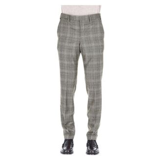 Pantaloni Torino Pantalone in lana principe di galles super 100s Master fit - male - PT Torino - Slim-fit Trousers - Multicolor - S - Trousers