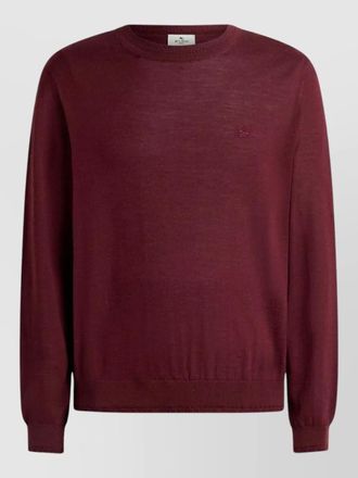Etro fuji crew neck fine knit sweater