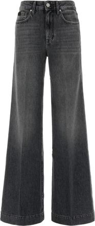 Jacob Cohen Pant 5Pkt Wide Leg Palazzo High Rise Jackie - Vint - Dames - Loose Fit Jeans - Grijs - W27 - Jeans