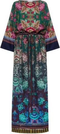 Pierre-Louis Mascia Maxi Dresses, female, Multicolor, Size: M Tetris Floral-Print Maxi Dress