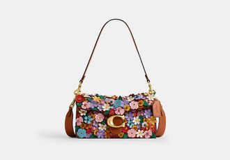 Coach Tabby Shoulder Bag 26 With Floral Applique