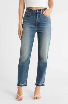 Good American Good Boy High Waist Straight Leg Jeans in Indigo867 at Nordstrom Rack, Size 00