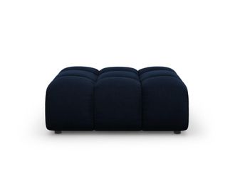 Cosmopolitan Design Puf de terciopelo azul regio