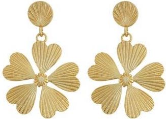 Panacea Textured Flower Drop Earrings in Gold at Nordstrom Rack