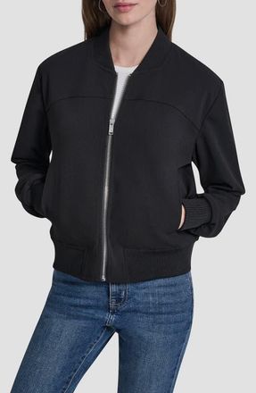 DKNY Scuba Bomber Jacket in Black at Nordstrom, Size X-Large