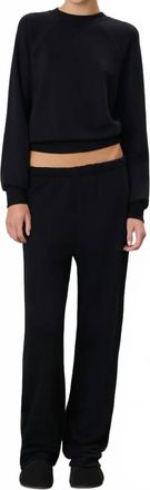 &Eacute;terne Straight Leg Sweatpant In Black