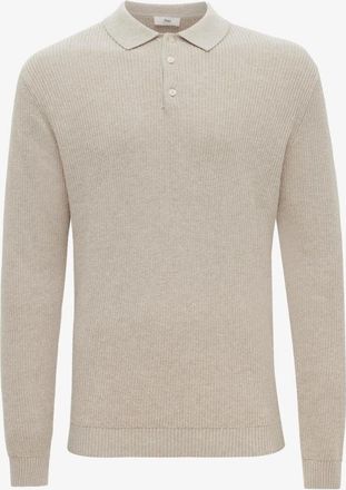 Gentiluomo Knitted Longsleeve Polo | Beige