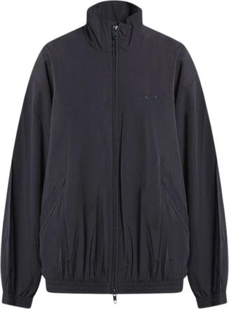 Balenciaga Lichte Bomberjack met Capuchon - Dames - Jassen - Zwart - Maat: S Poliester