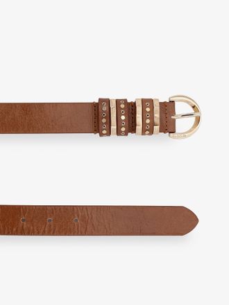 Pinko Womens Leather Belt Brown