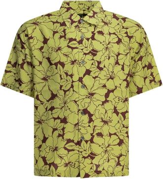 St&uuml;ssy Overhemden, Heren, Groen, S, Floral Hawaiian Shirt