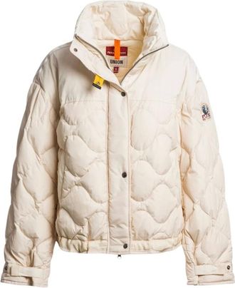 Parajumpers Sumida Short Puffer - Dames - Jassen - Beige - Maat: S Katoen
