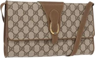 Gucci Pre-owned Cross Body Bags, female, Beige, Size: ONE SIZE Pre-owned Vintage Cross Body Bag