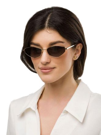 Furla SFUB17 Metal Aviator Sunglasses - Rose gold