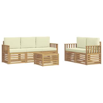 vidaXL Juegos De Sof&aacute;s Madera De Acacia S&oacute;lida Vidaxl
