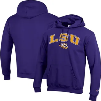 Champion Mens Champion Purple LSU Tigers Arch Over Logo Pullover Hoodie at Nordstrom, Size Xx-Large