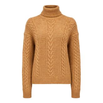 Max Mara Turtlenecks, female, Yellow, Size: M Turtleneck Sweater