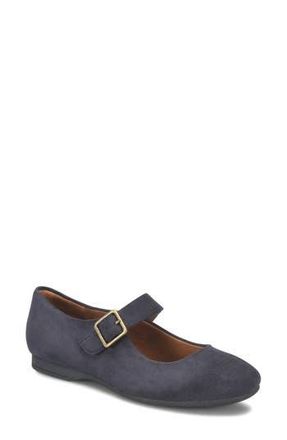Söfft Kendal Mary Jane Flat in Navy Suede at Nordstrom Rack, Size 6.5