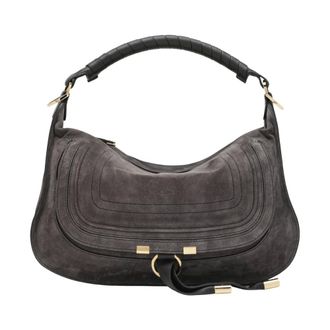 Chlo&eacute; Handbags, female, Brown, Size: ONE SIZE Small Marcie Shoulder Bag