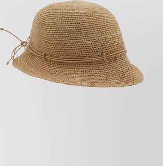 Helen Kaminski wide brim woven texture casual hat