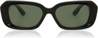 Gucci GG1531SK Asian Fit 001 Womens Sunglasses Black Size 54 - Free RX Lenses - Free RX Lenses