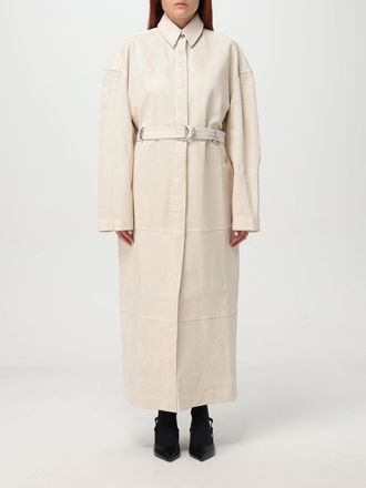 Sportmax Cappotto lungo in pelle di agnello Sportmax