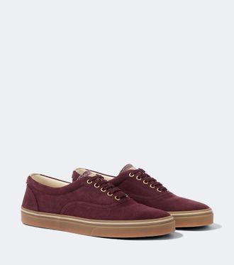 Brunello Cucinelli Leather-trimmed suede sneakers