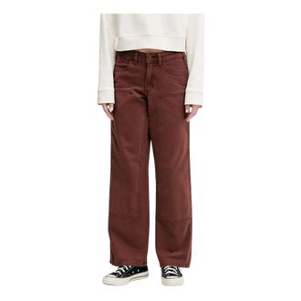 Dickies Dames, Broeken, Bruin, Maat: W26 Denim