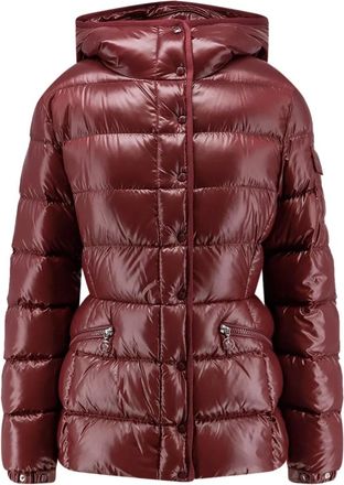 Moncler Barante Korte Donsjas - Dames - Gewatteerde jassen - Rood - M - Jassen