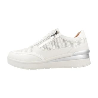 Stonefly Stonefly - Cream 52 Zip Sneaker - Dames - Schoenen - Wit - Maat: 39 EU Leer