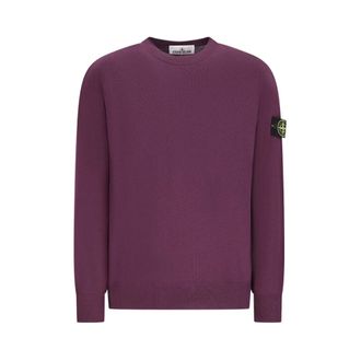 Stone Island Sweatshirts, male, Purple, M, Light RWS Pure Wool