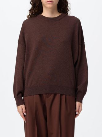 Brunello Cucinelli Maglia girocollo in puro cashmere con spalle cadute